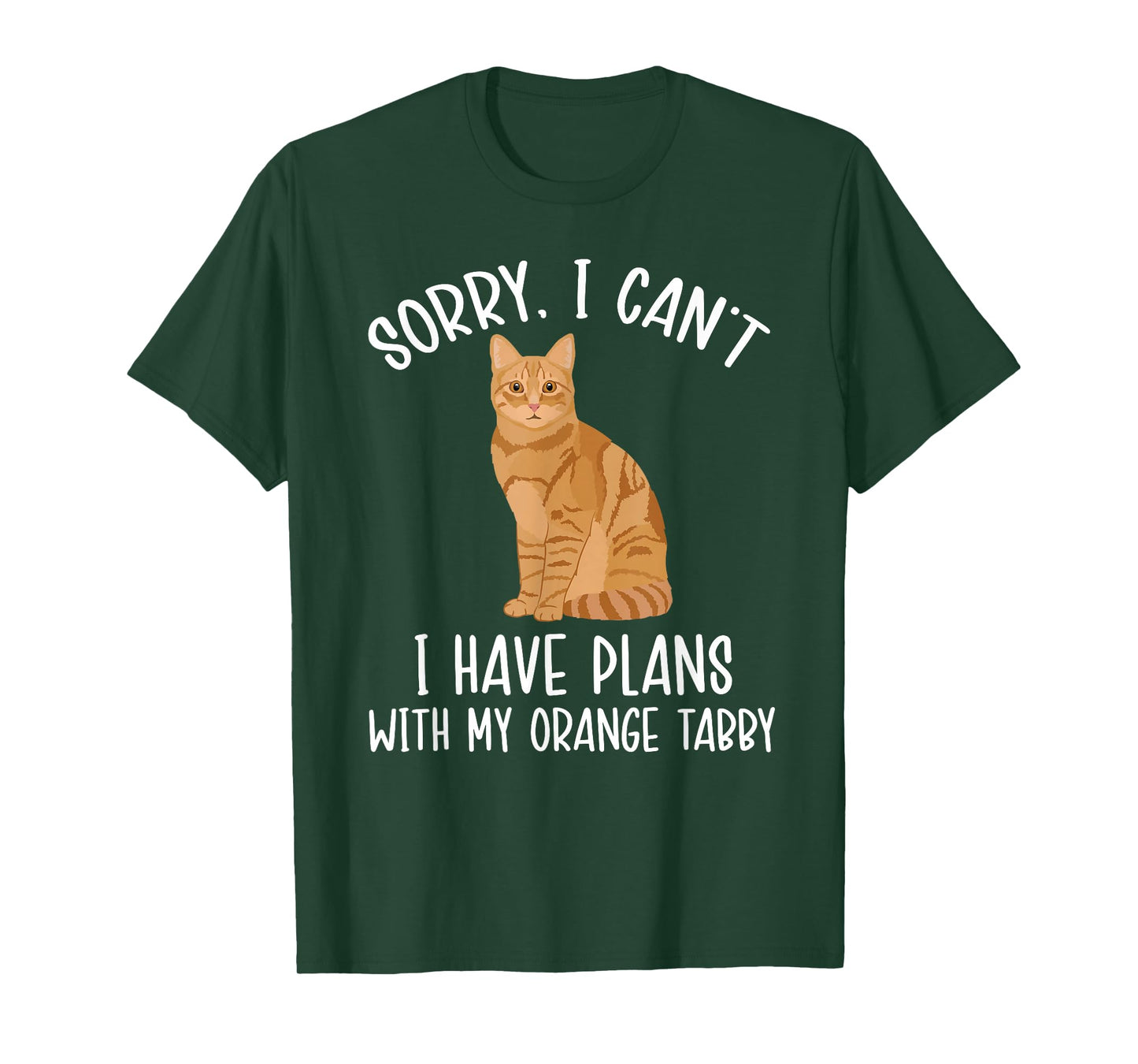 Plans with My Orange Tabby Cat Owner Orange Tabby Cat Lover T-Shirt