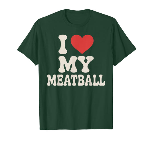 Funny Meatball Art for Men Women Italian Food Lover Meatball T-Shirt