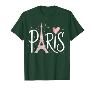 Eiffel Tower Paris Girls Guys Travel Holiday France Souvenir T-Shirt