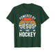 Powered by Jesus and Hockey Christian Ice Hockey T-Shirt