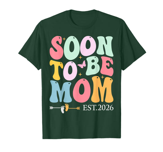 Funny Mommy 2026 Promoted to mom Soon to Be Mom Est 2026 T-Shirt