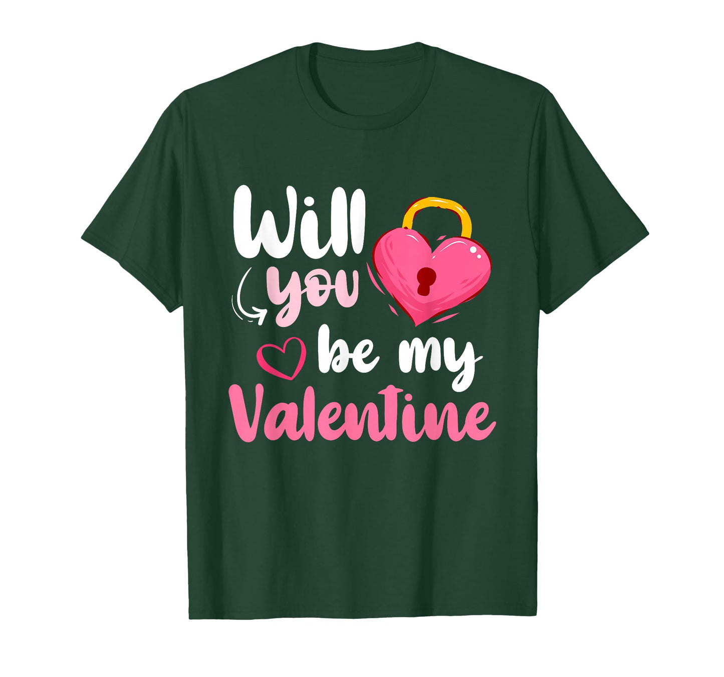 Will You Be My Valentine Funny Valentines Day Men Women T-Shirt
