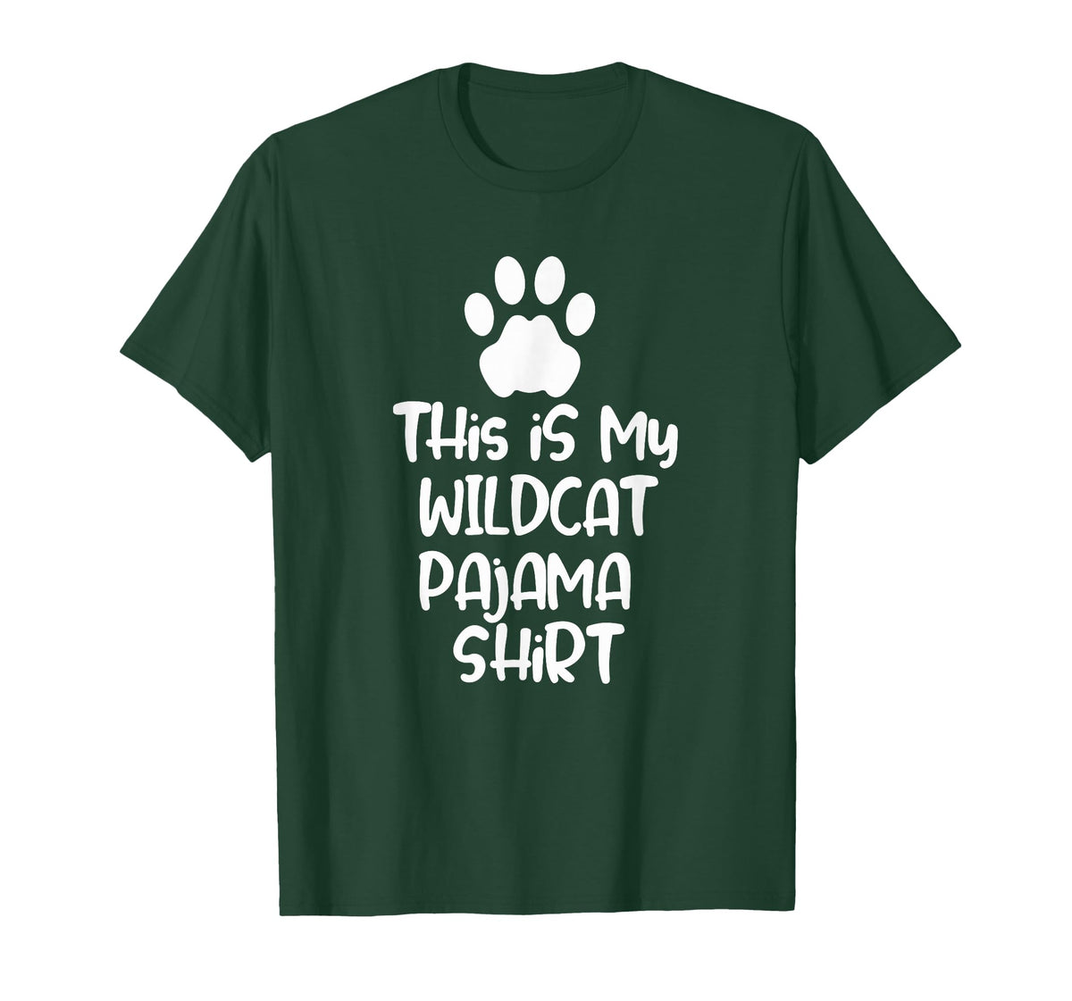 This is My Wildcat Pajama Shirt for Women Men Kids T-Shirt