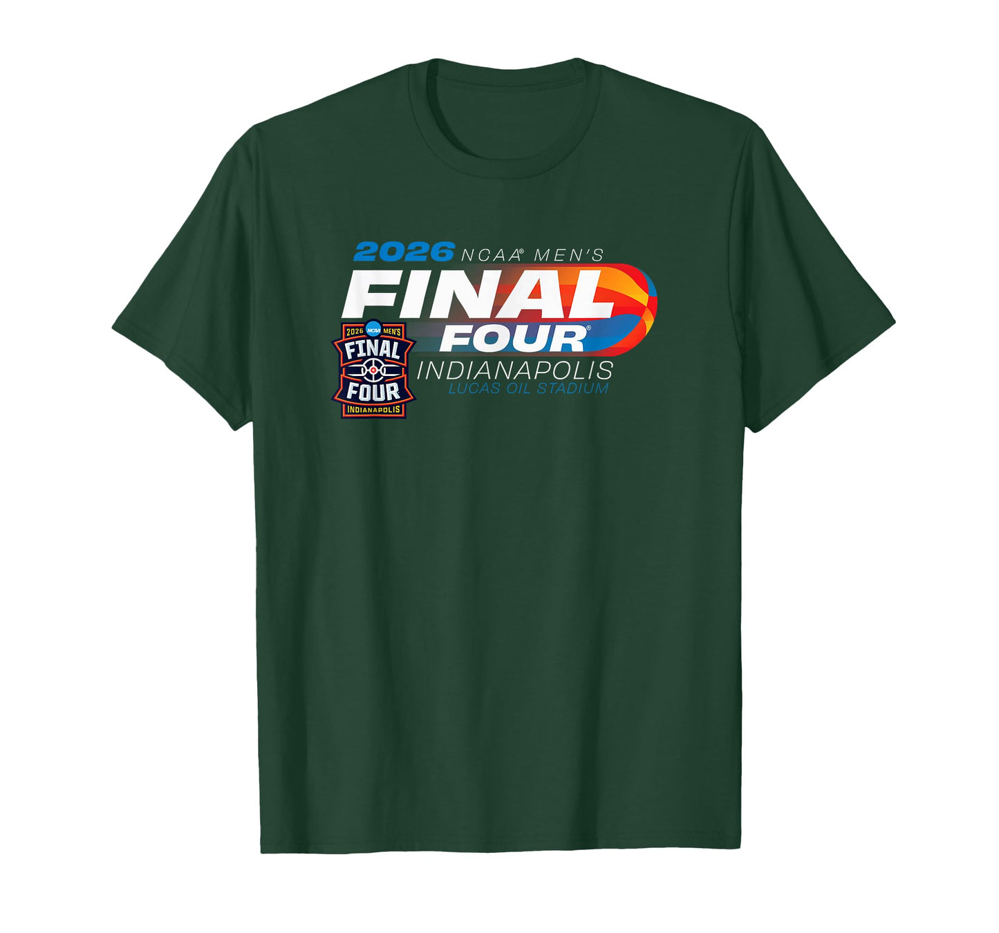 NCAA Final Four 2026 Men's Basketball Indianapolis Black T-Shirt
