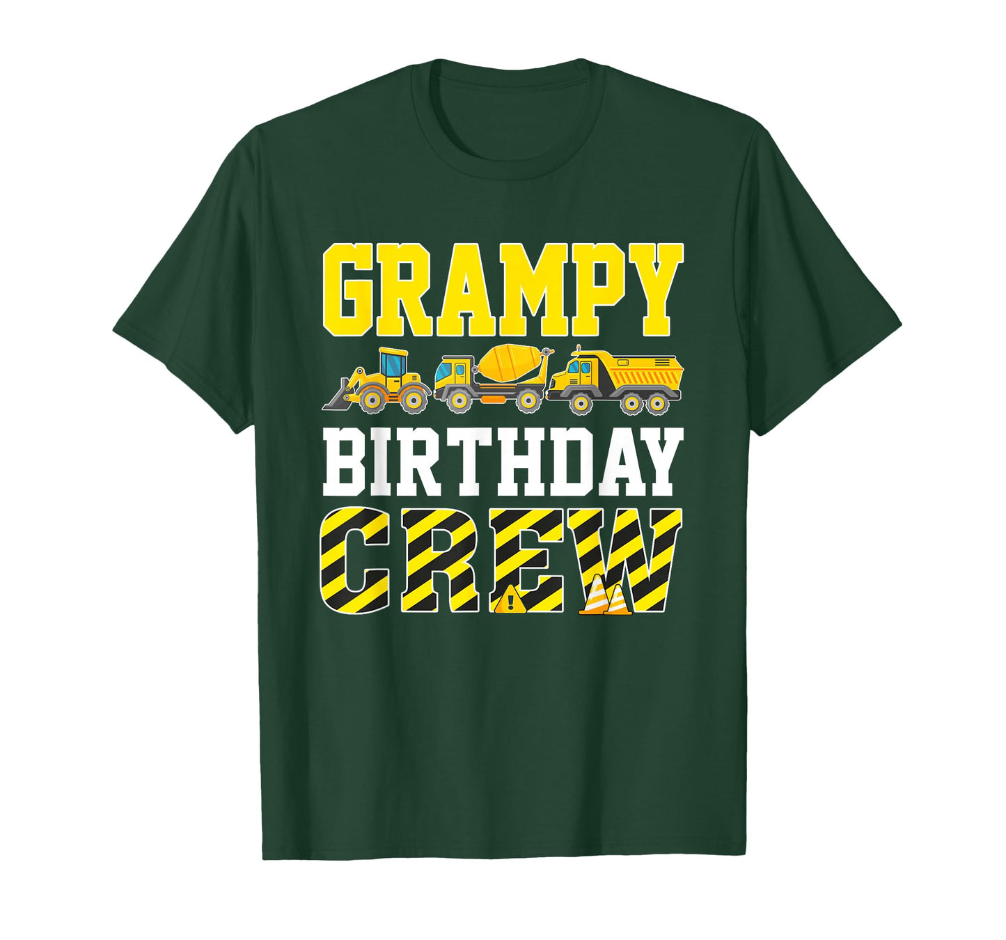 Grampy Birthday Crew Construction Truck T-Shirt