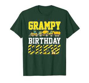 Grampy Birthday Crew Construction Truck T-Shirt
