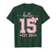 Hello Fifteen EST 2011 15th Birthday Coquette 15 Year Girl T-Shirt