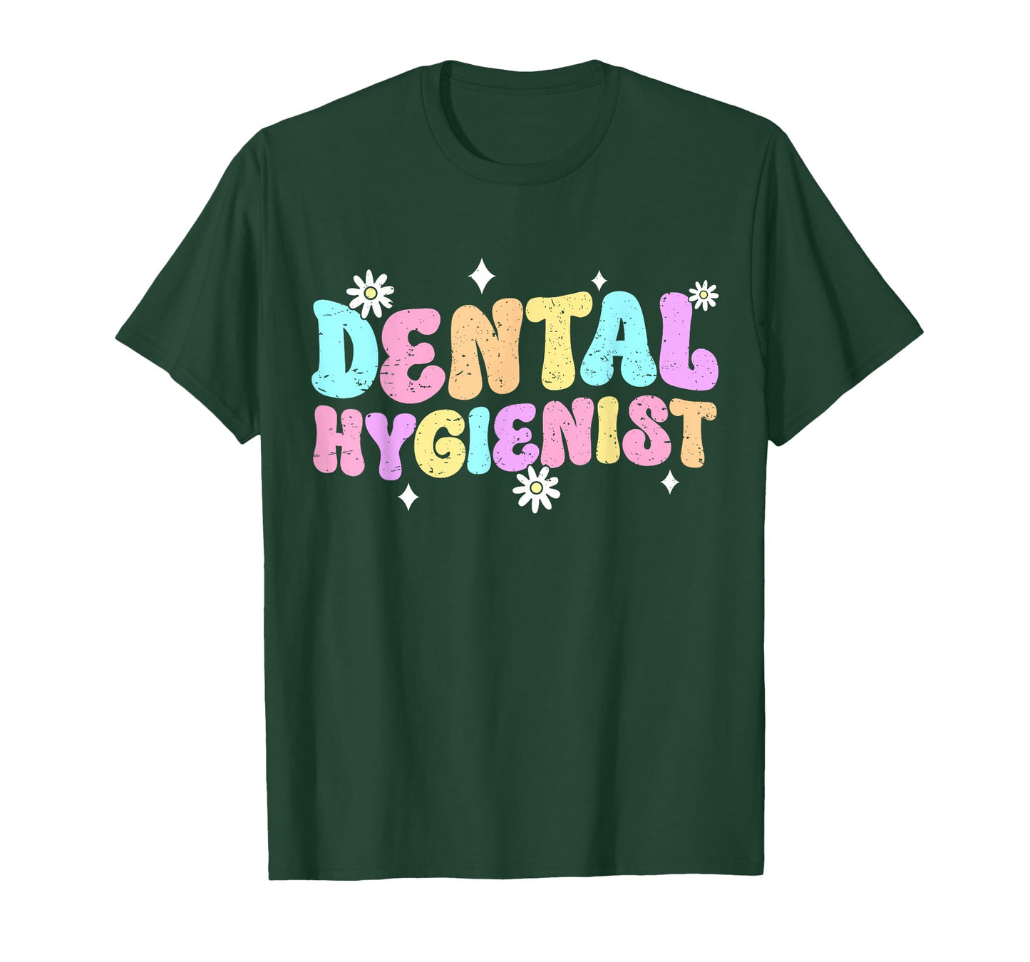 Retro Dental Hygienist Dental Health Appreciation Womens T-Shirt