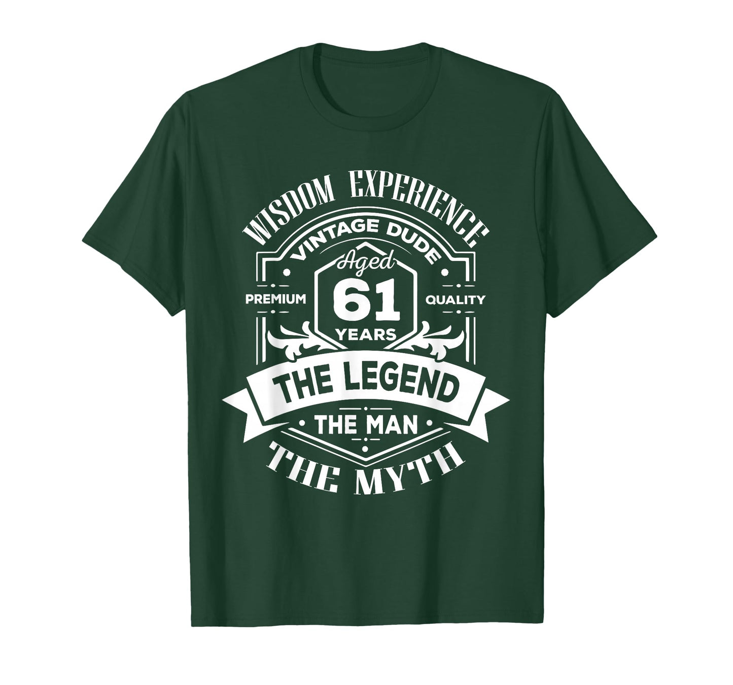 Vintage The Man Myth Legend 61 Birthday Tee for 61 Years Old T-Shirt