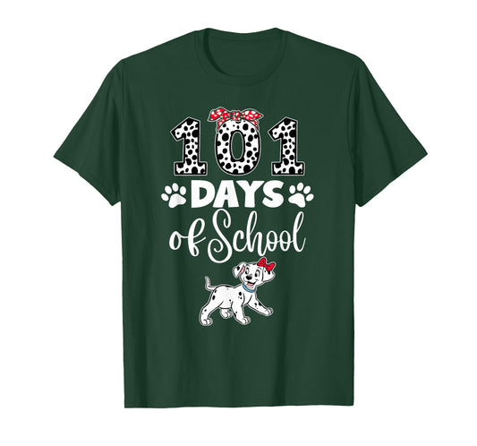 Happy 101 Days School Cute Dog 100 Days Smarter Student Kids T-Shirt