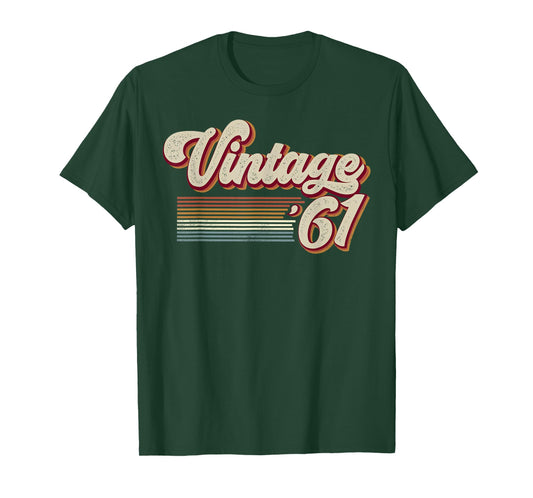 Vintage 1961 Retro Sunset Classic 65-Year-Old 65th Birthday T-Shirt