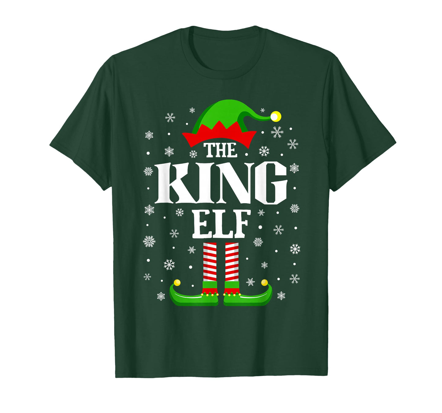 King Elf Funny Christmas Family Matching T-Shirt