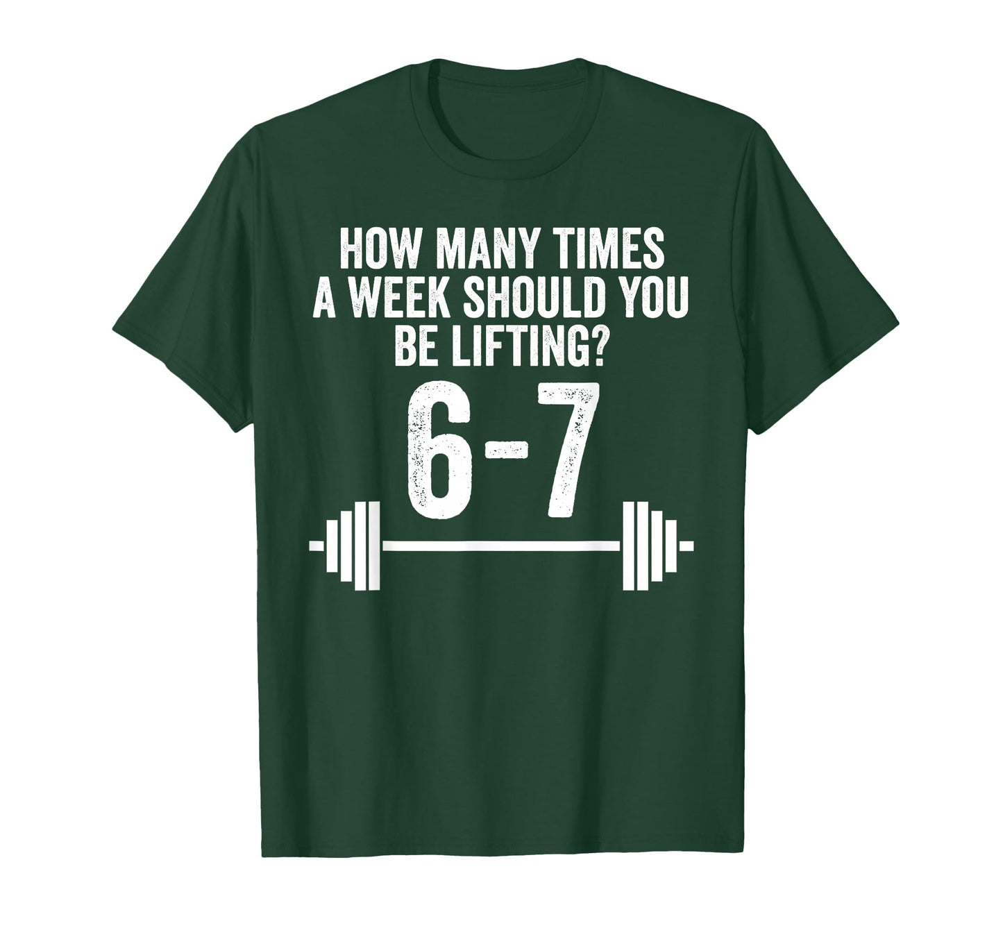Funny 67 Meme Six Seven Gym Workout Weightlifting T-Shirt