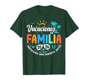 Vacaciones En Familia 2026 Matching Summer Mexico Vacation T-Shirt