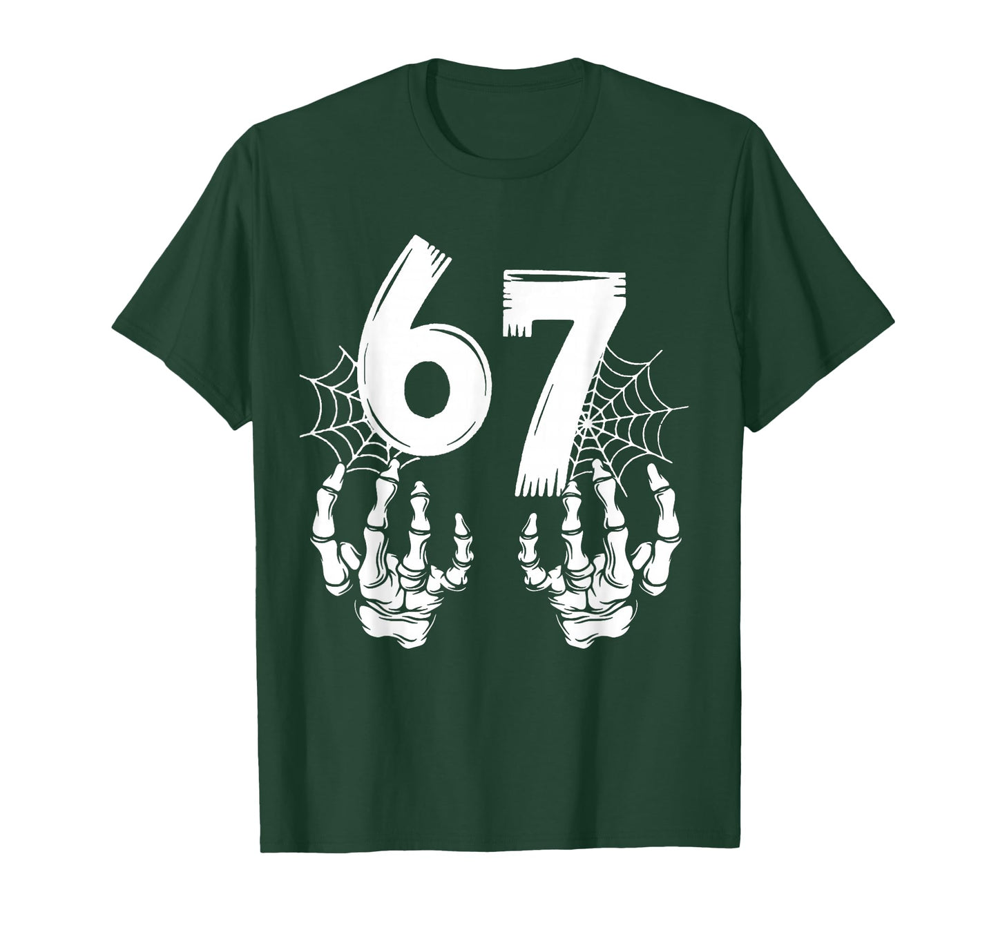 Funny Six Seven 6 7 Meme Number 67 Design Couples Halloween T-Shirt