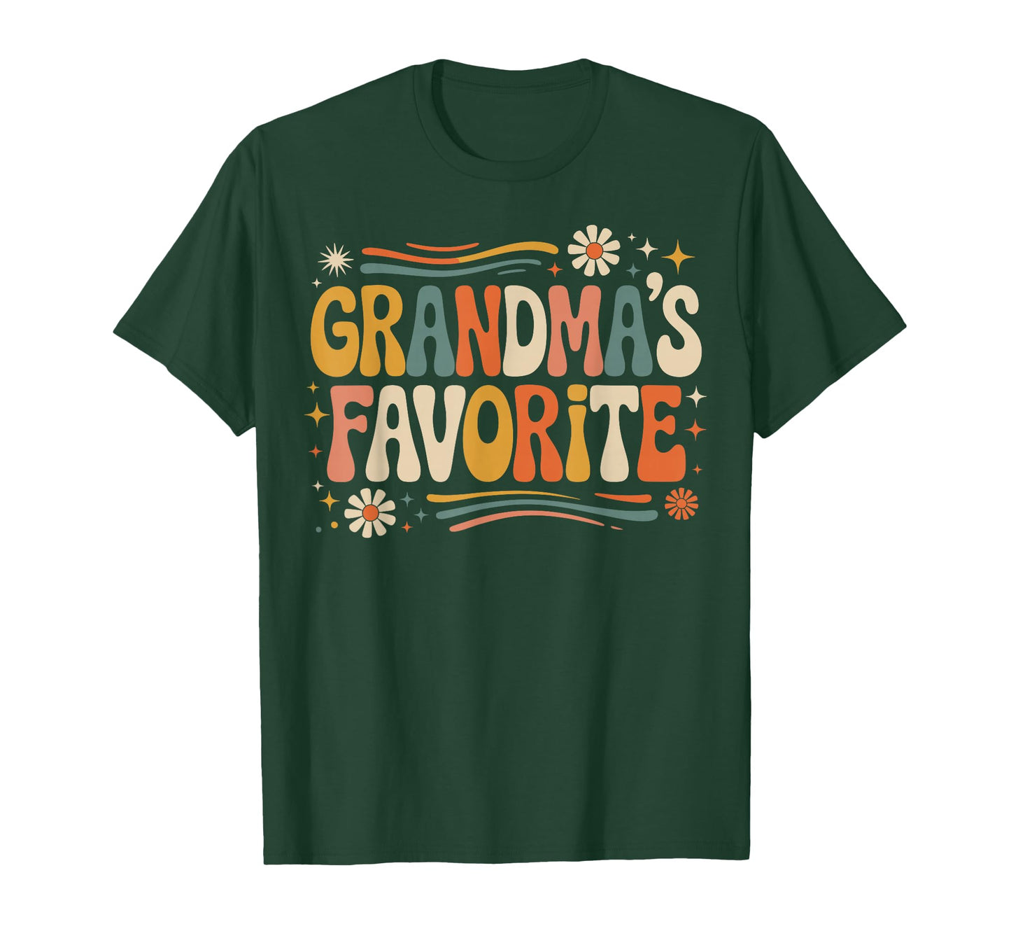 Grandmas Favorite Funny Grandparent Grandchild Vintage Humor T-Shirt