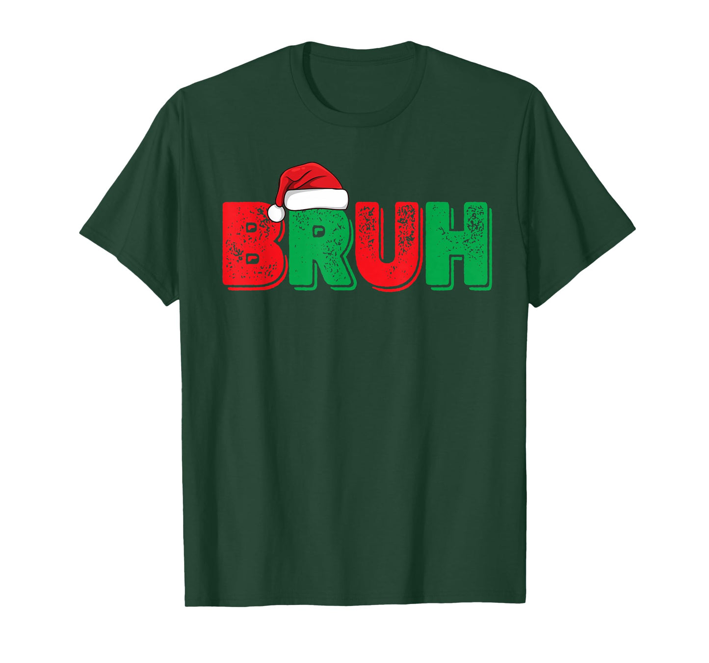 Merry Christmas Bruh Funny Santa Claus Retro Men Women Kids T-Shirt