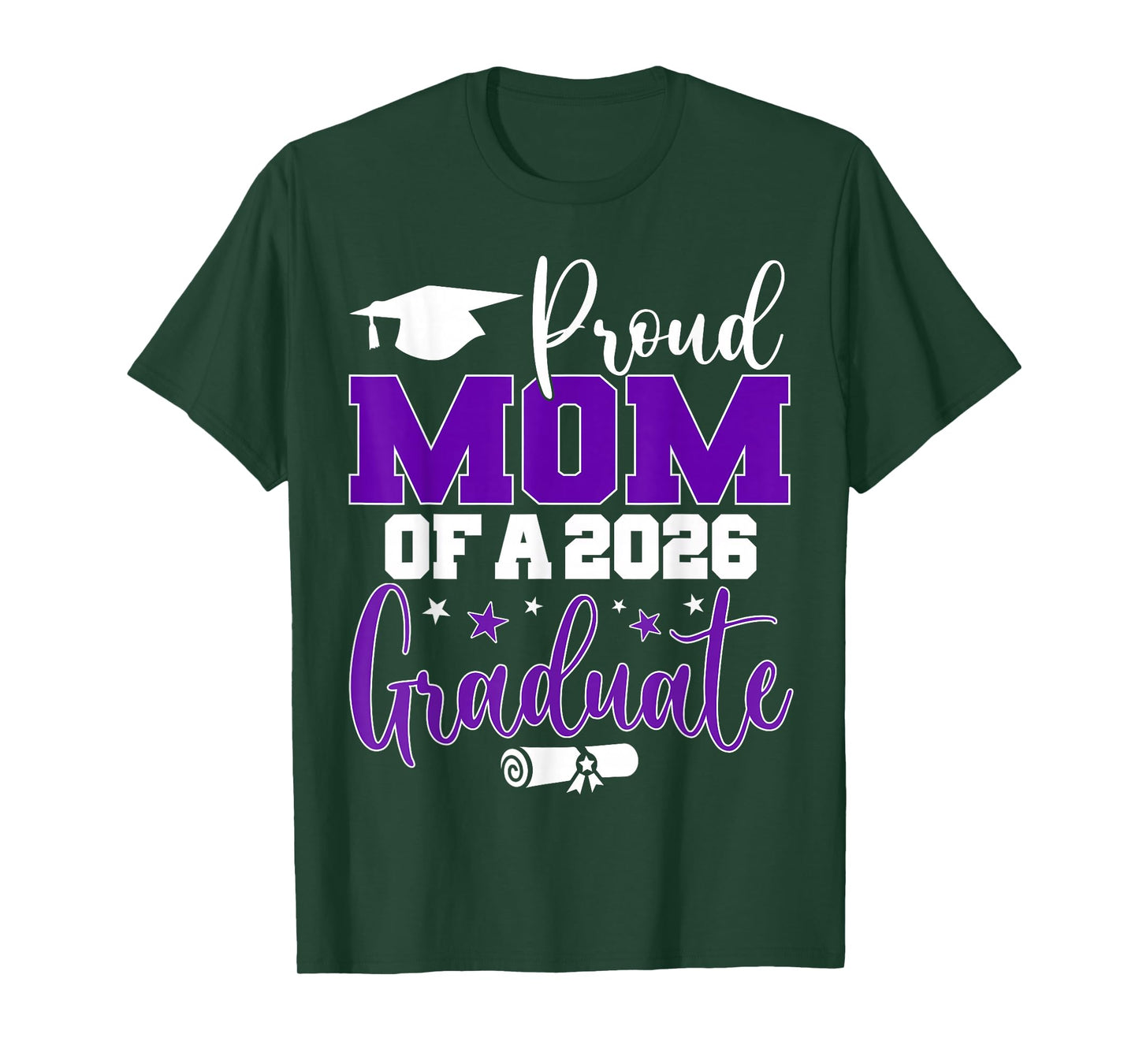 Mom Senior 2026 Proud Mom of A Class of 2026 Graduate T-Shirt