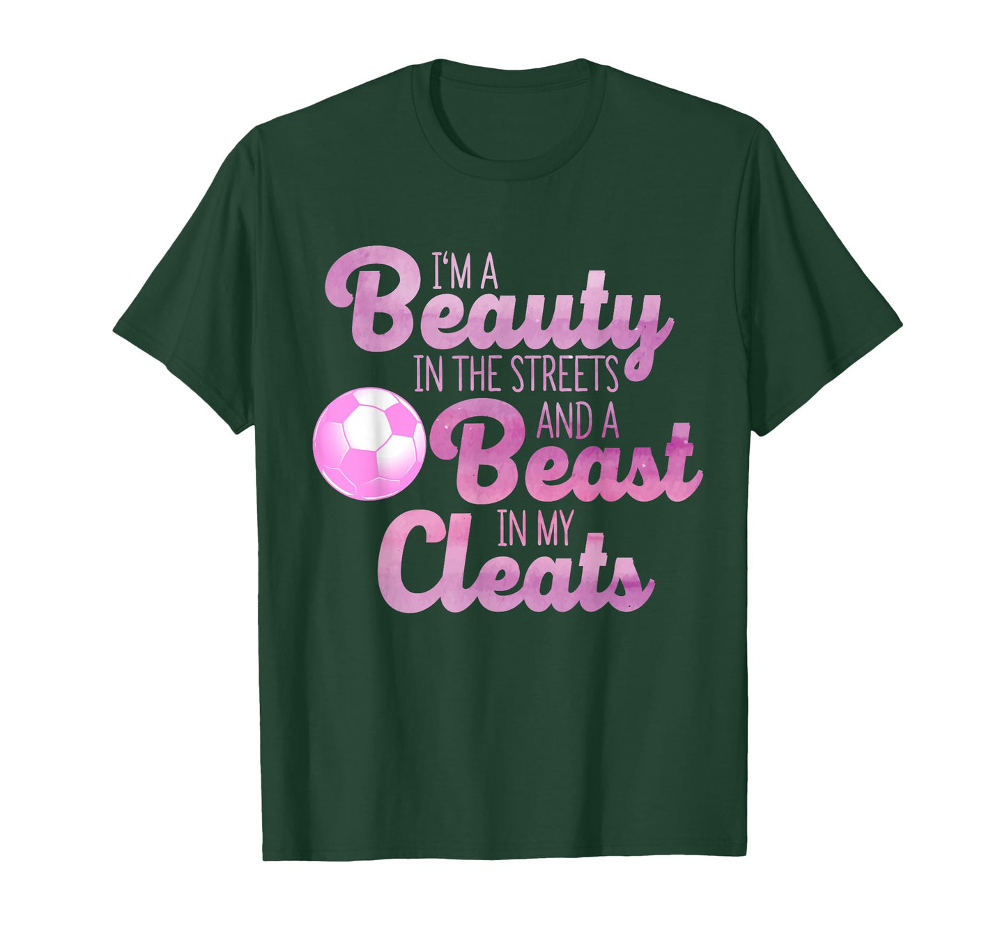 Funny Soccer Art for Women Girls Soccer Player Soccer Lover T-Shirt