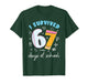 I Survived 67 Days of School Funny Six Seven 6 7 Meme Gen Z T-Shirt