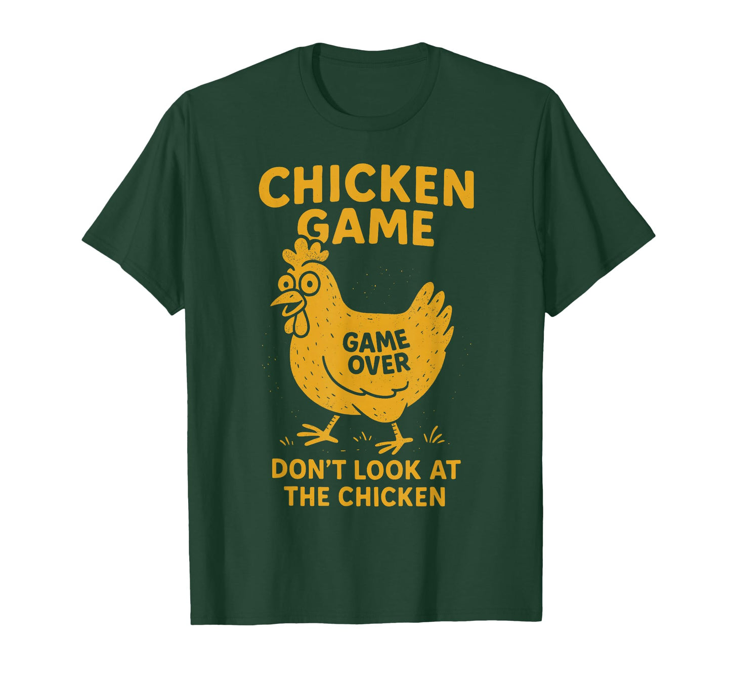 Graphic Tee Chicken Game Men Women Teens Kids Funny Meme T-Shirt