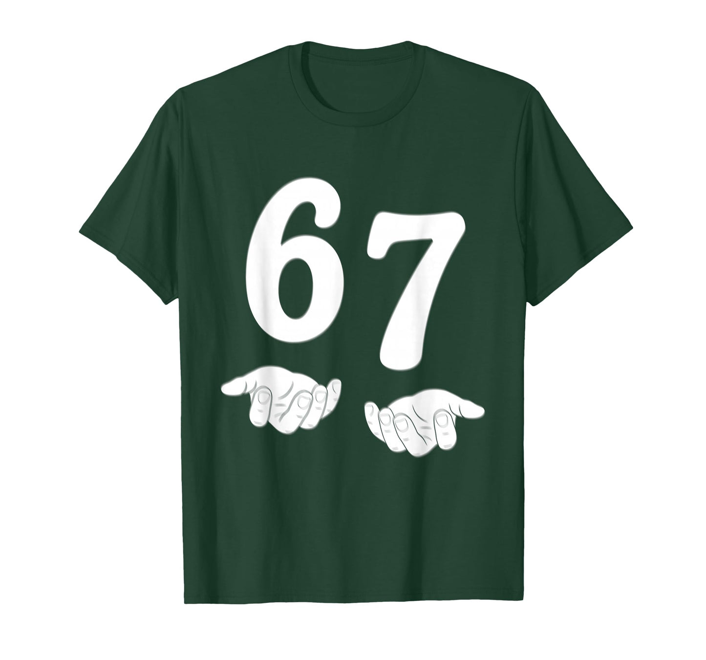Funny Six Seven 6 7 Meme Gen Alpha Slang 67 Hands Kids T-Shirt