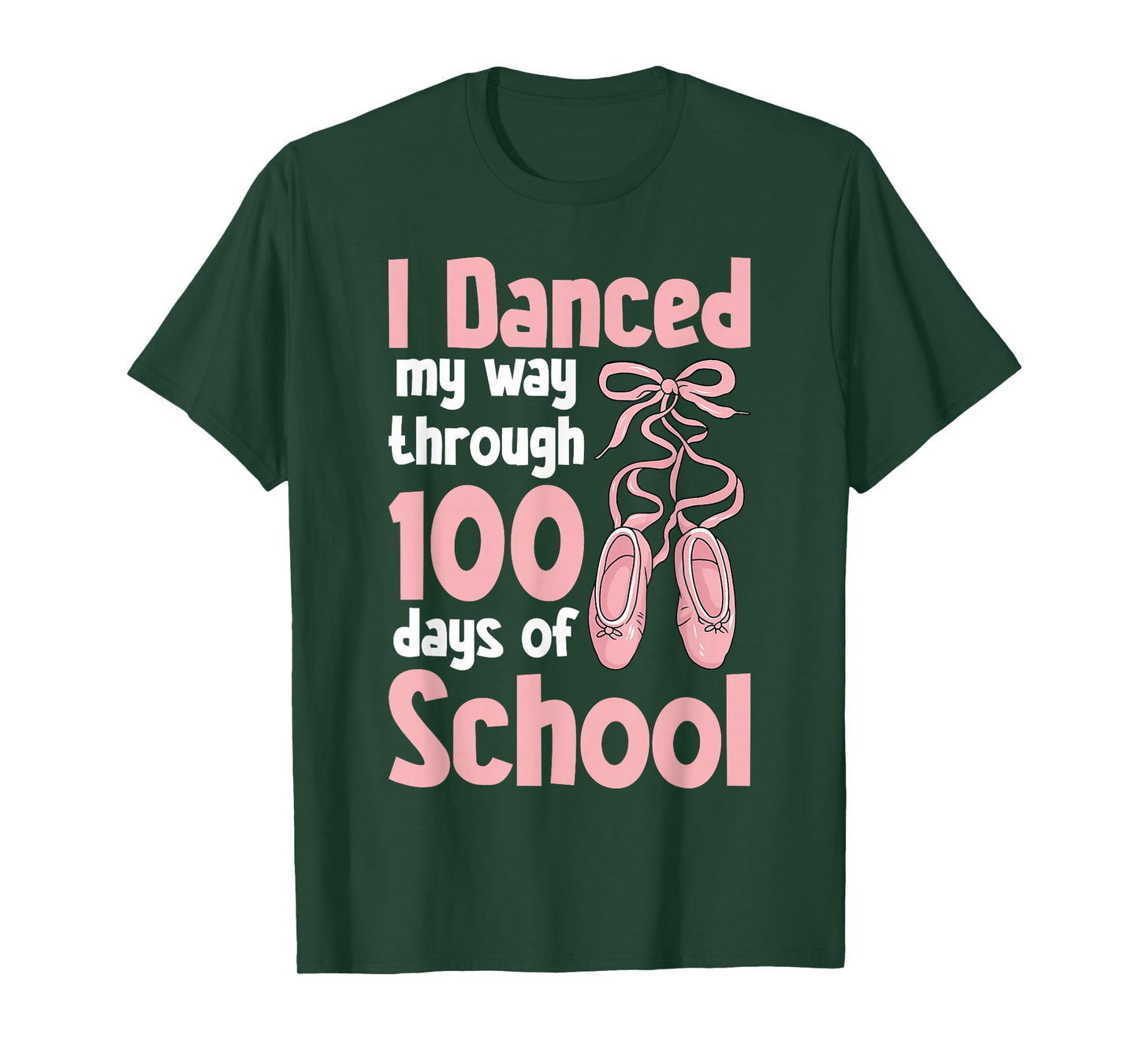I Danced My Way Through 100 Days of School Teachers Students T-Shirt