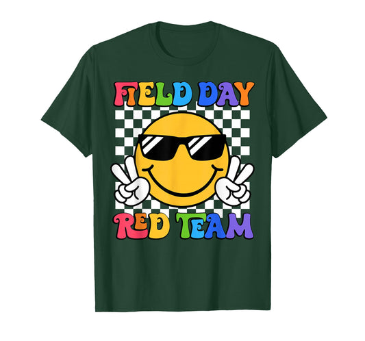 Field Day Red Team Funny for Teacher Kids Field Day Games T-Shirt