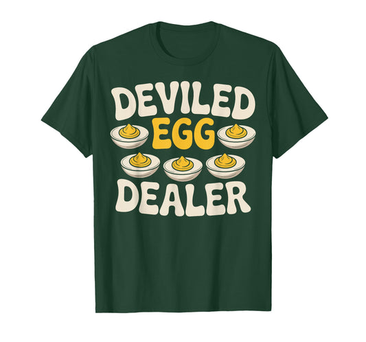 Deviled Egg Dealer Retro Thanksgiving Food Deviled Egg T-Shirt