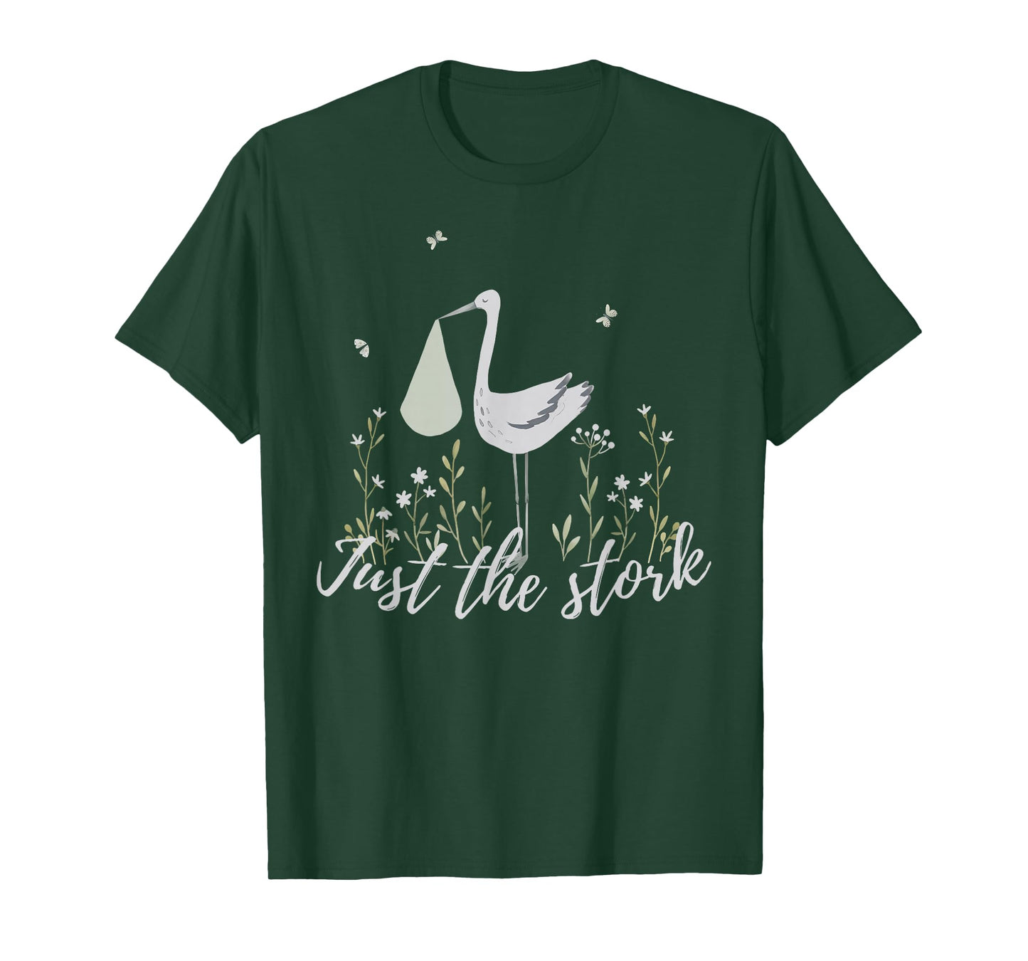 Just The Stork Cute Stork Surrogate Gestational Carrier T-Shirt