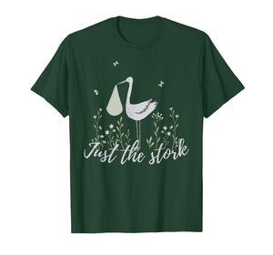 Just The Stork Cute Stork Surrogate Gestational Carrier T-Shirt