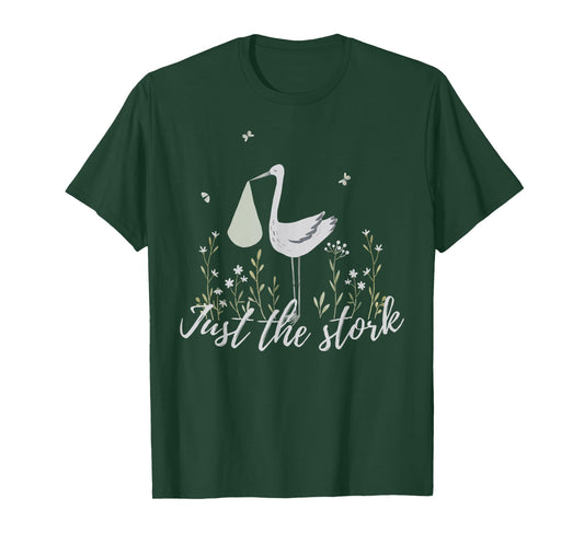 Just The Stork Cute Stork Surrogate Gestational Carrier T-Shirt
