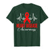 Heart Disease Awareness Day Warriors Red Ribbon Heartbeat T-Shirt
