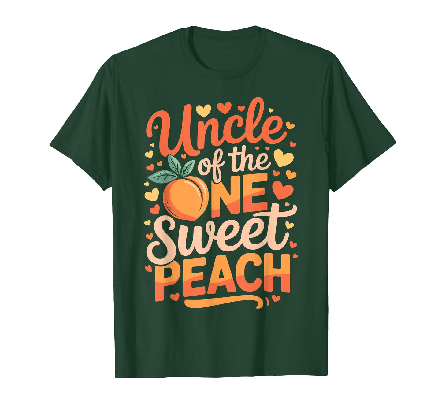 Uncle of The One Sweet Peach Family Matching T-Shirt