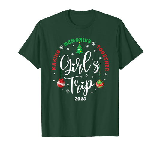 Christmas Girls Trip 2025 Weekend Vacation Matching Group T-Shirt