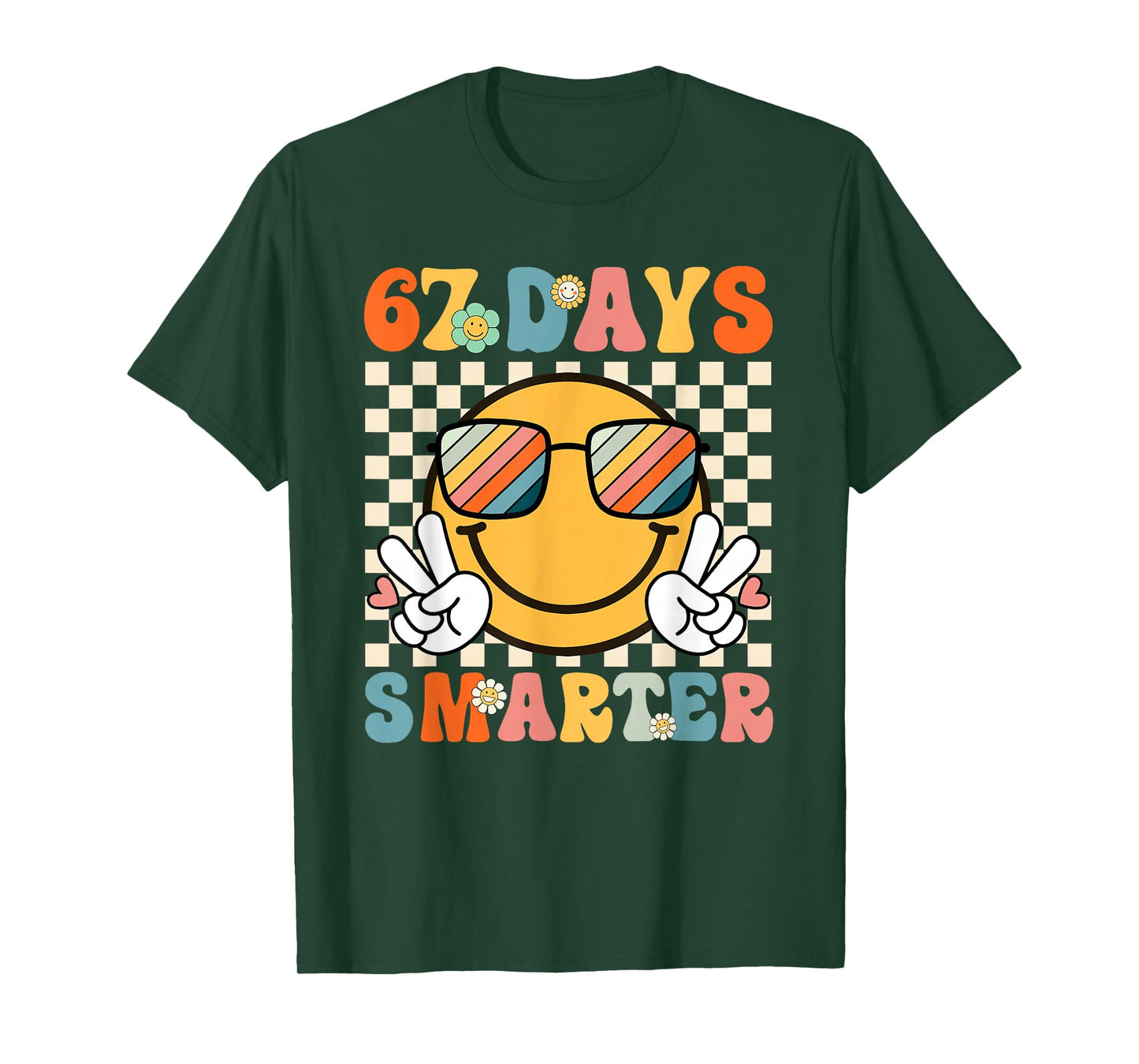 67 Days Smarter 67th Day of School for Teachers and Students T-Shirt