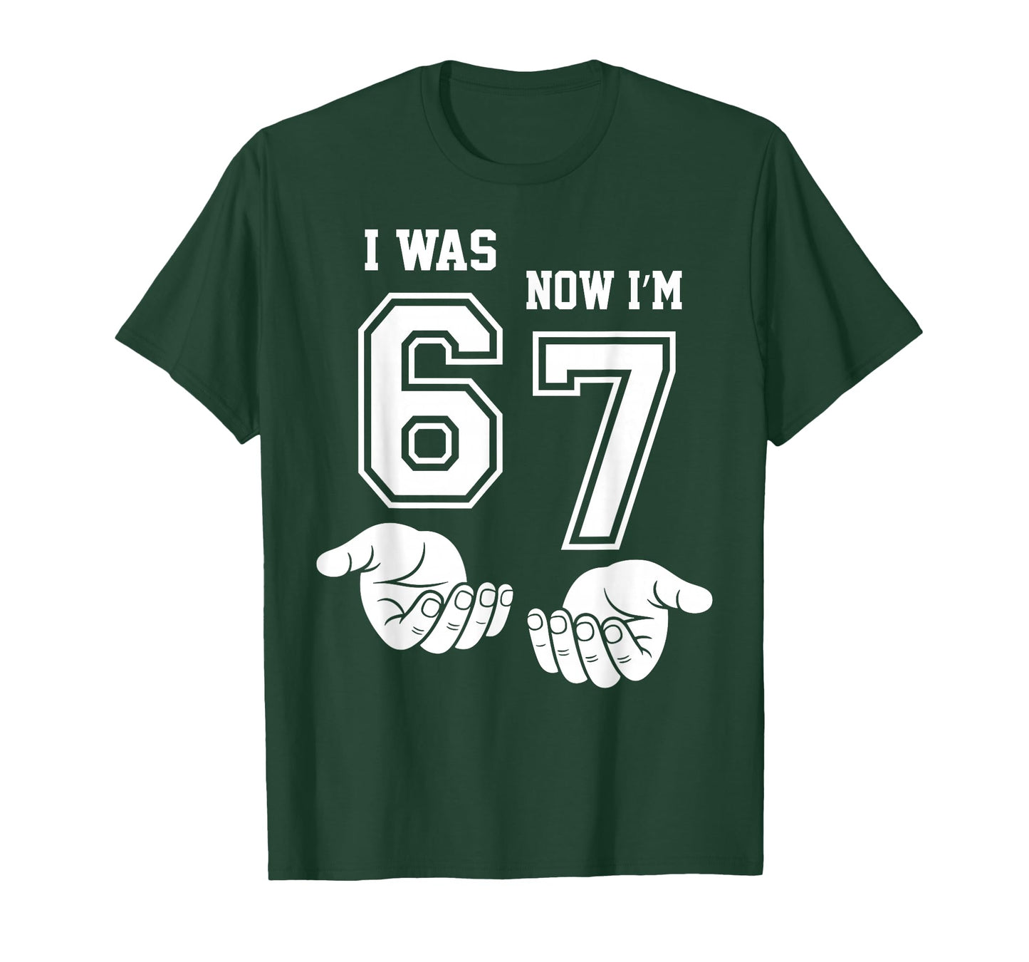 7 Year Old Birthday Shirt was 6 Now I'm 7 67 Funny for Kids T-Shirt