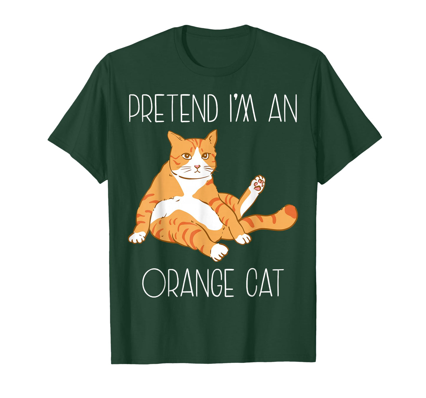 Pretend I'm an Orange Cat Halloween Costume Family Funny T-Shirt
