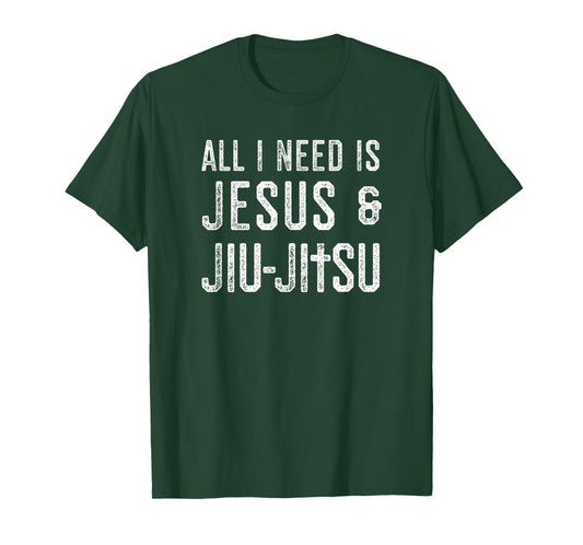 Jesus and Jiu Jitsu BJJ MMA T-Shirt