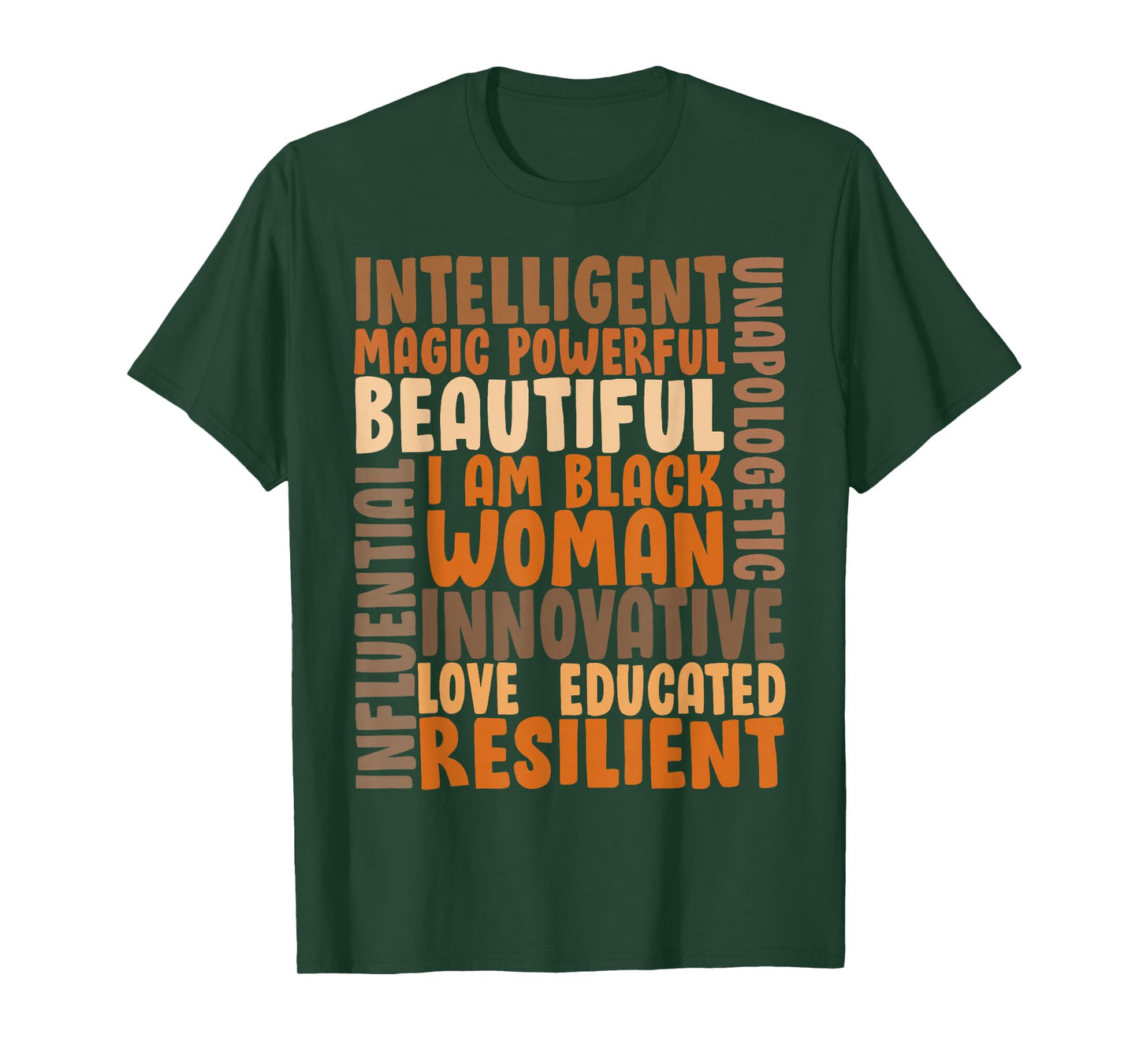 I Am Black Woman Black History African American Girl Women T-Shirt