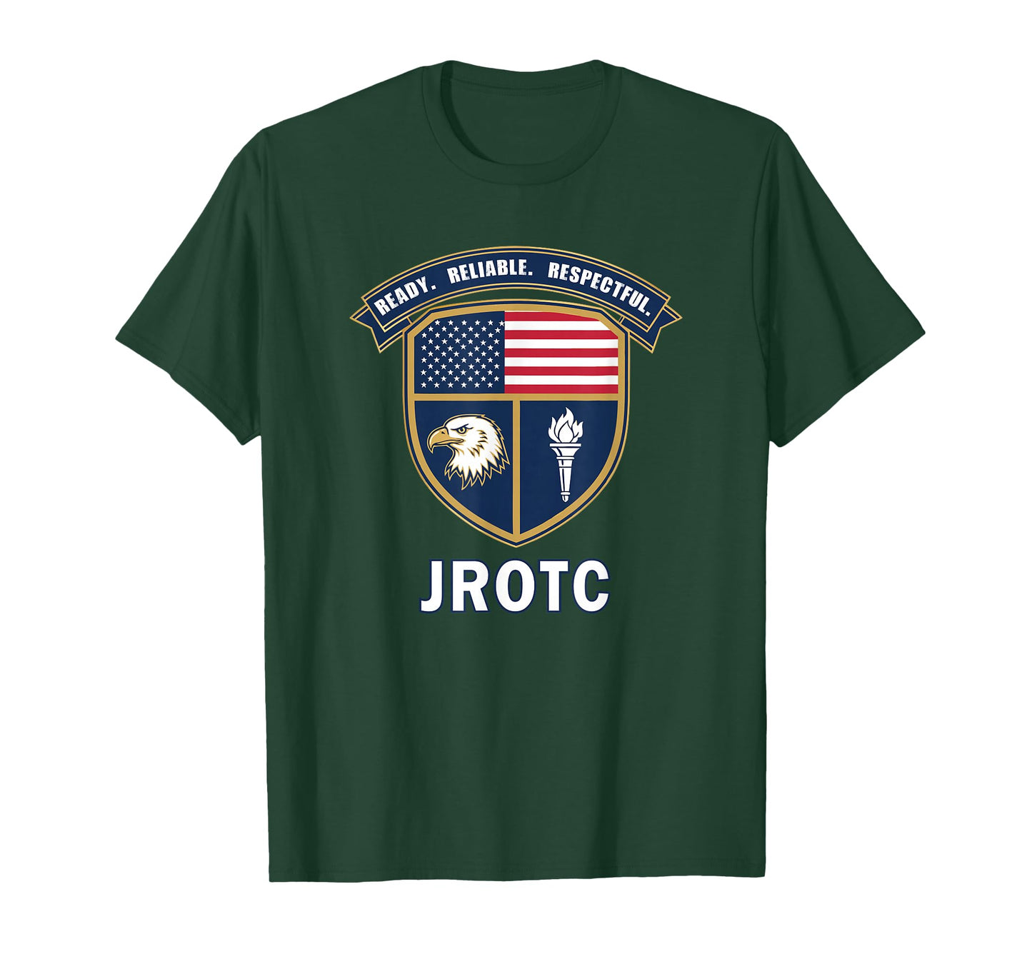 JROTC Patriotic Ready Reliable Respectful Cadet Design T-Shirt