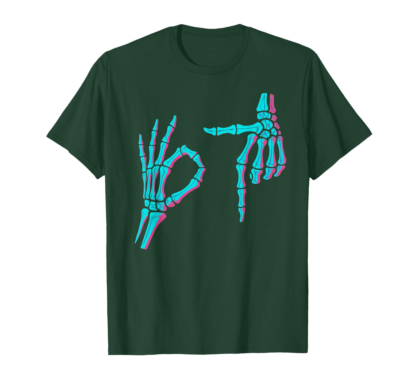 Skeleton Hand Funny Six Seven 6 7 Meme 67 Halloween Costume T-Shirt