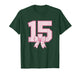 15th Birthday Shirt Girls Coquette Bow 15 Year Old Birthday T-Shirt