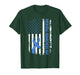 Microtia Awareness Day American Flag Bleu Ribbon T-Shirt