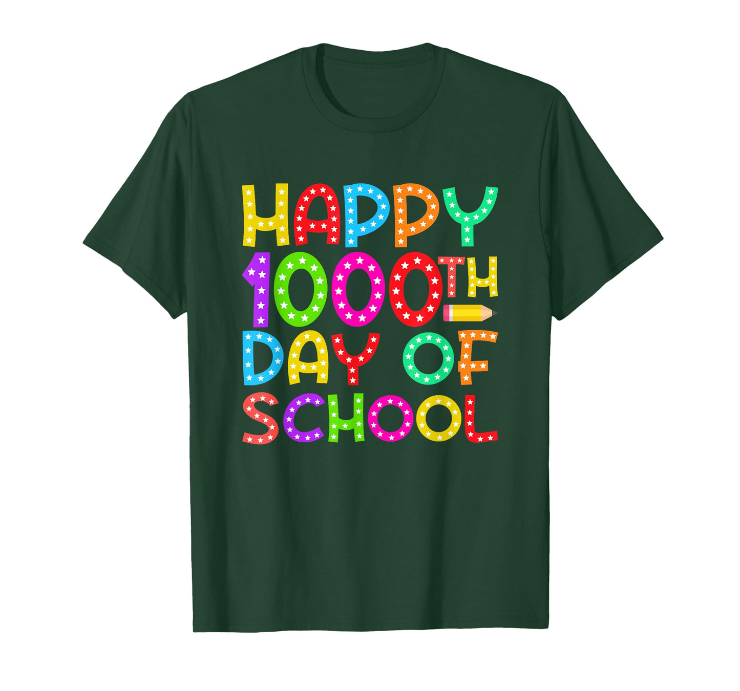 Happy 1000th Day of School 1000 Days of School Boys Girls T-Shirt