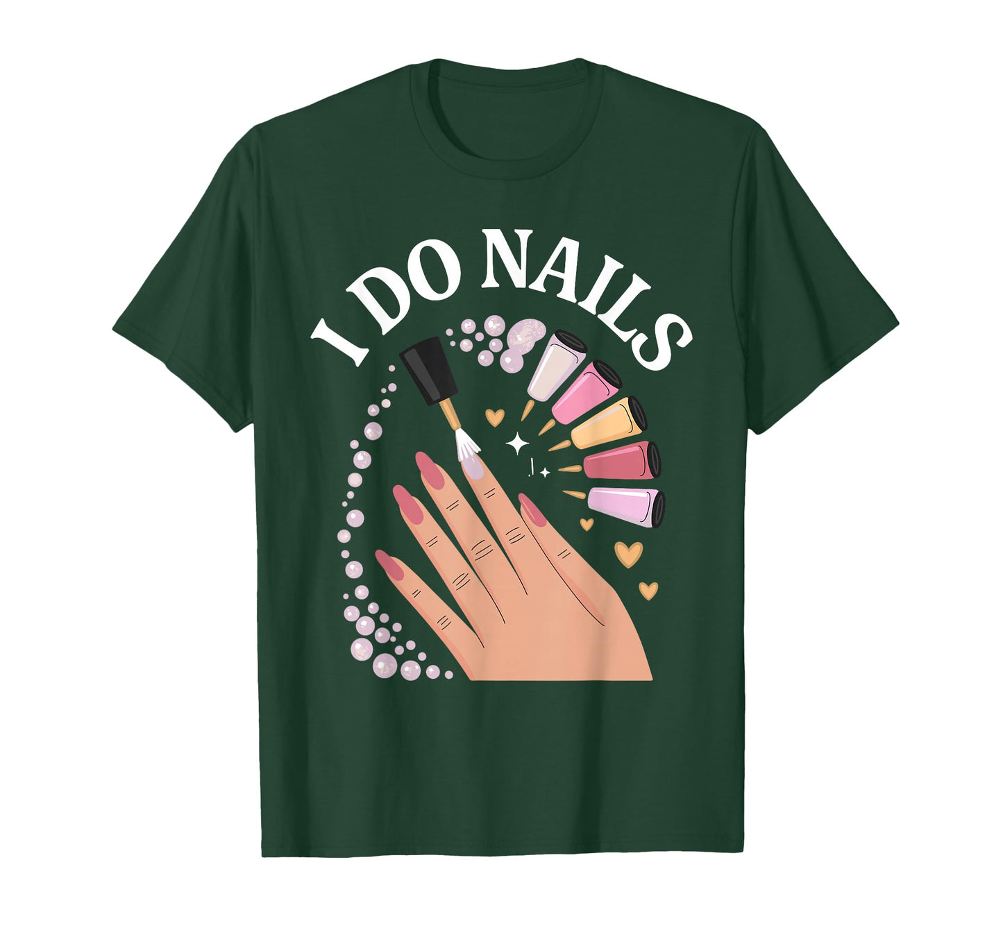 Cute Nail Tech Art for Women Girl Manicurist Nail Technician T-Shirt