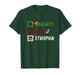 Naughty Nice Ethiopian Funny Ethiopia Christmas Santa T-Shirt