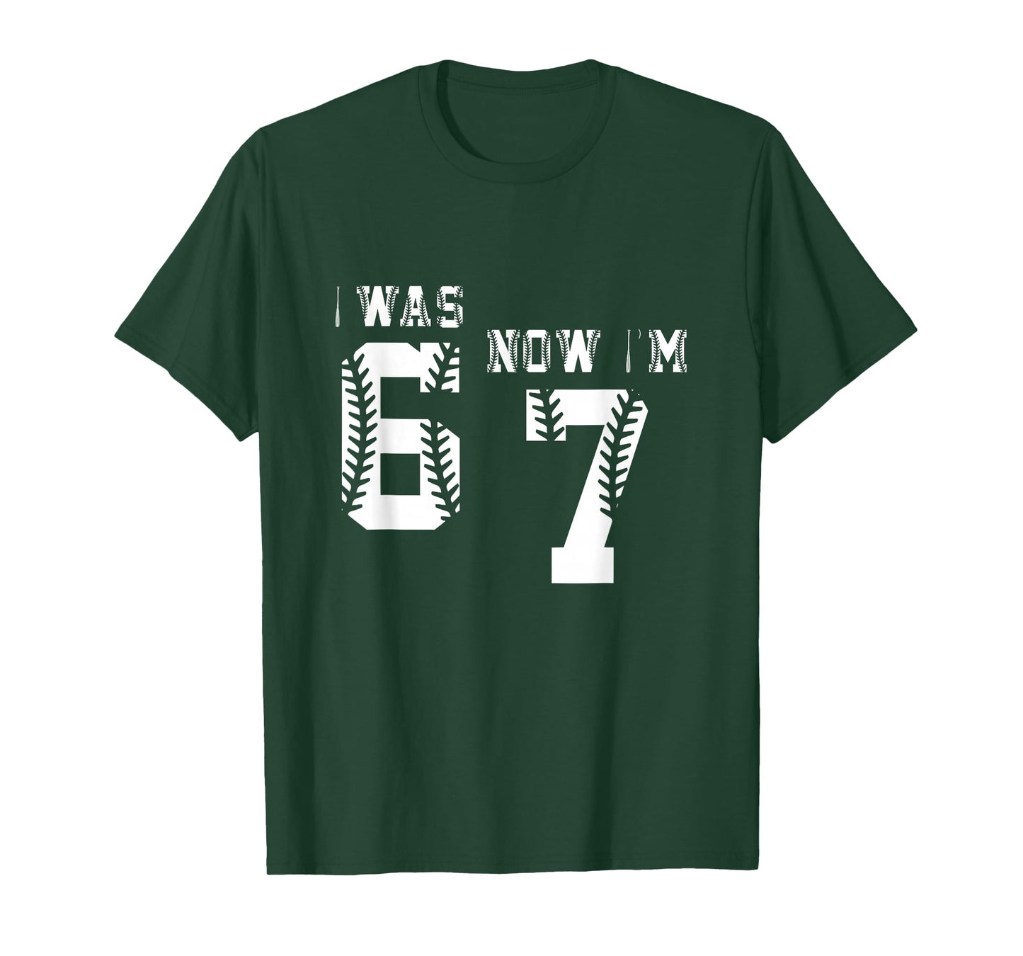 was 6 Now I'm 7 - Seven Old Birthday 67 T-Shirt