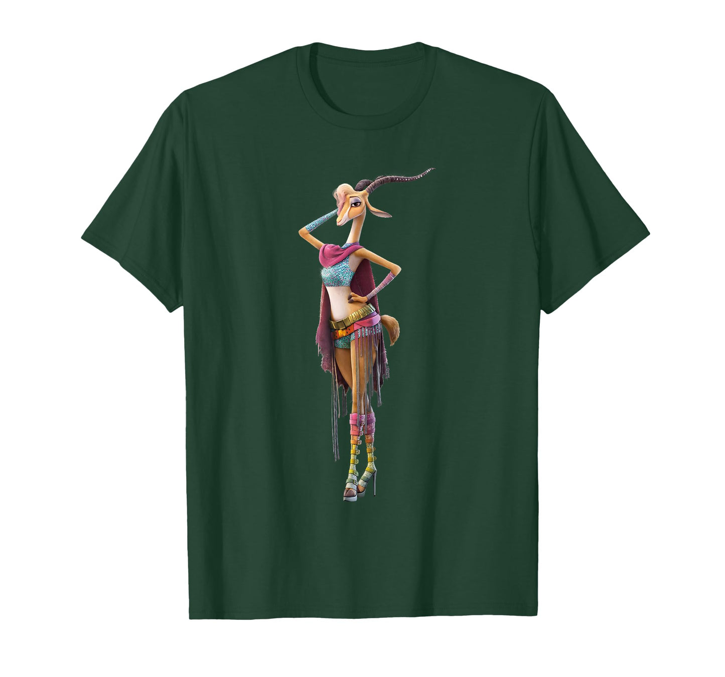 Disney Zootopia 2 Gazelle Burning Mammal Festival Concert T-Shirt