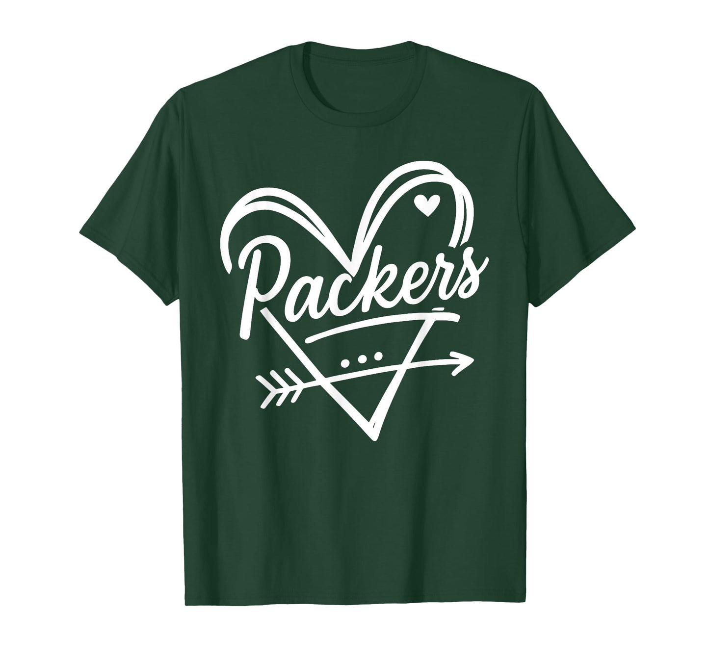 Retro Packers Name Heart Graphic Gift for Men Women Kids T-Shirt